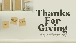 Living in Extreme Generosity - Podcast