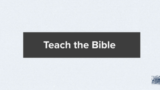 1 Timothy 4: Teach the Bible episode artwork