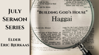 "Obey God's Word" - Haggai 1:12-15