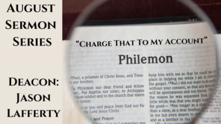 "I Will Repay It" - Philemon 17-20