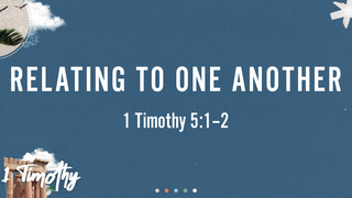 Relating to One Another