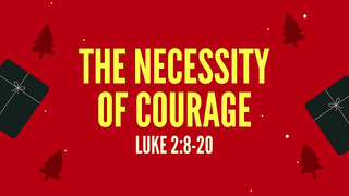 The Necessity Of Courage (AUDIO)