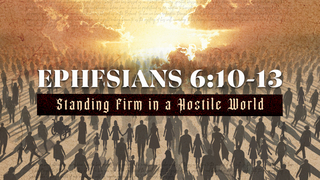 Standing Firm in a Hostile World Standing Firm in a Hostile World