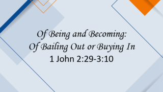 Of Being and Becoming:Of Baining Out or Buying In episode artwork