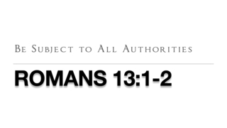 Be Subject to All Authorities