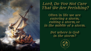 Lord, Do You Not Care That We Are Perishing? Lord, Do You Not Care That We Are Perishing?