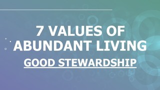 Good Stewardship